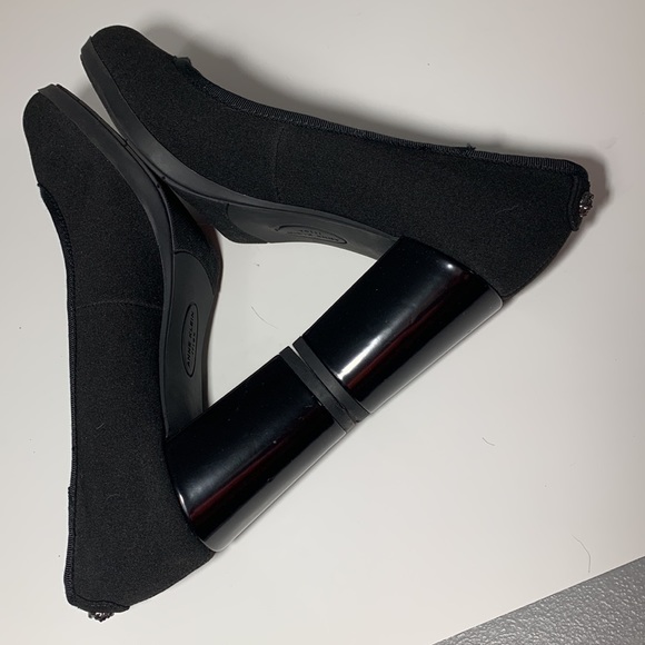 Anne Klein iflex heels in black, Size 6.5M very good condition, great fabric - Picture 5 of 9